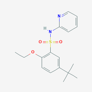 molecular formula C17H22N2O3S B5590287 5-tert-butyl-2-ethoxy-N-2-pyridinylbenzenesulfonamide 