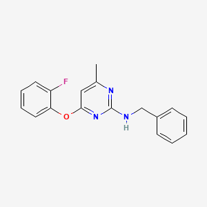 N-benzyl-4-(2-fluorophenoxy)-6-methyl-2-pyrimidinamine