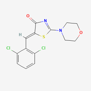 5-(2,6-dichlorobenzylidene)-2-(4-morpholinyl)-1,3-thiazol-4(5H)-one