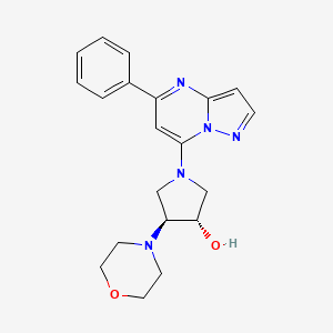 (3S*,4S*)-4-morpholin-4-yl-1-(5-phenylpyrazolo[1,5-a]pyrimidin-7-yl)pyrrolidin-3-ol