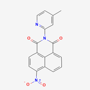 2-(4-methyl-2-pyridinyl)-6-nitro-1H-benzo[de]isoquinoline-1,3(2H)-dione