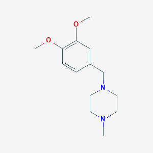 molecular formula C14H22N2O2 B5590459 1-(3,4-二甲氧基苄基)-4-甲基哌嗪 