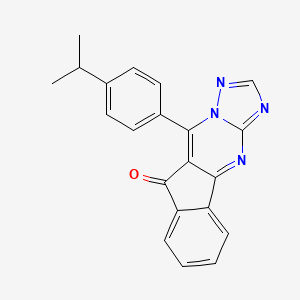 10-(4-isopropylphenyl)-9H-indeno[1,2-d][1,2,4]triazolo[1,5-a]pyrimidin-9-one