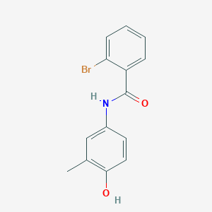 2-bromo-N-(4-hydroxy-3-methylphenyl)benzamide