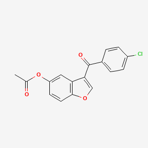 3-(4-chlorobenzoyl)-1-benzofuran-5-yl acetate