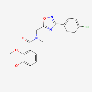 N-{[3-(4-chlorophenyl)-1,2,4-oxadiazol-5-yl]methyl}-2,3-dimethoxy-N-methylbenzamide