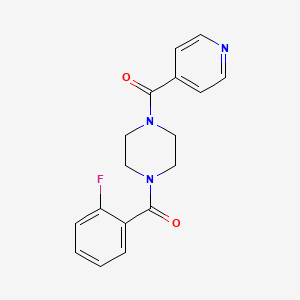 1-(2-fluorobenzoyl)-4-isonicotinoylpiperazine