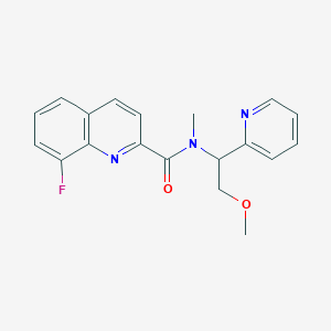 8-fluoro-N-[2-methoxy-1-(2-pyridinyl)ethyl]-N-methyl-2-quinolinecarboxamide