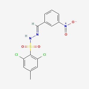 2,6-dichloro-4-methyl-N'-(3-nitrobenzylidene)benzenesulfonohydrazide
