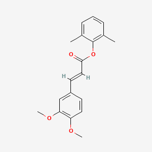 2,6-dimethylphenyl 3-(3,4-dimethoxyphenyl)acrylate