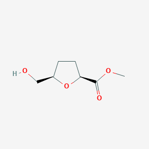 molecular formula C7H12O4 B055906 L-erythro-Hexonic acid, 2,5-anhydro-3,4-dideoxy-, methyl ester (9CI) CAS No. 119943-83-8