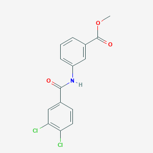 molecular formula C15H11Cl2NO3 B5590607 methyl 3-[(3,4-dichlorobenzoyl)amino]benzoate 