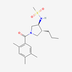 N-[(3S*,4R*)-4-propyl-1-(2,4,5-trimethylbenzoyl)-3-pyrrolidinyl]methanesulfonamide
