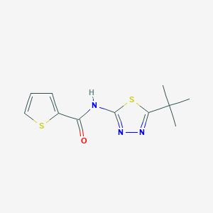 molecular formula C11H13N3OS2 B5590681 N-(5-tert-butyl-1,3,4-thiadiazol-2-yl)-2-thiophenecarboxamide 