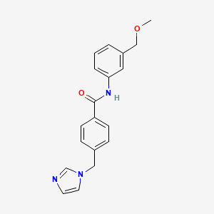 molecular formula C19H19N3O2 B5590683 4-(1H-imidazol-1-ylmethyl)-N-[3-(methoxymethyl)phenyl]benzamide 
