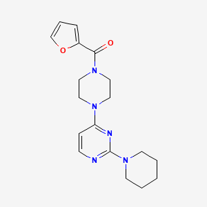 4-[4-(2-furoyl)-1-piperazinyl]-2-(1-piperidinyl)pyrimidine