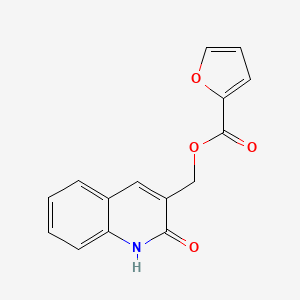 molecular formula C15H11NO4 B5590721 (2-hydroxy-3-quinolinyl)methyl 2-furoate 
