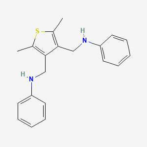molecular formula C20H22N2S B5590898 N,N'-[(2,5-dimethylthiene-3,4-diyl)bis(methylene)]dianiline 