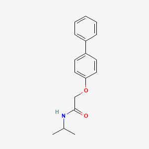 molecular formula C17H19NO2 B5590933 2-(4-biphenylyloxy)-N-isopropylacetamide 