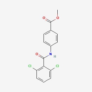 molecular formula C15H11Cl2NO3 B5590939 methyl 4-[(2,6-dichlorobenzoyl)amino]benzoate 