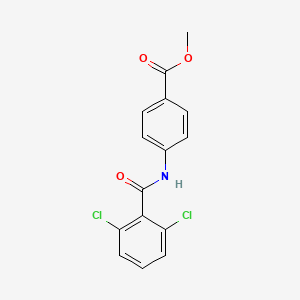 molecular formula C15H11Cl2NO3 B5590939 4-[(2,6-二氯苯甲酰)氨基]苯甲酸甲酯 