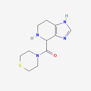 molecular formula C11H16N4OS B5590954 4-(4-thiomorpholinylcarbonyl)-4,5,6,7-tetrahydro-1H-imidazo[4,5-c]pyridine dihydrochloride 