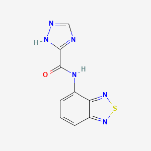 molecular formula C9H6N6OS B5590959 N-2,1,3-苯并噻二唑-4-基-1H-1,2,4-三唑-3-甲酰胺 