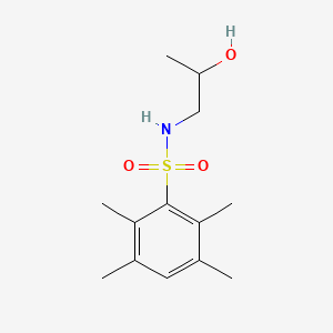 molecular formula C13H21NO3S B5590964 N-(2-hydroxypropyl)-2,3,5,6-tetramethylbenzenesulfonamide 