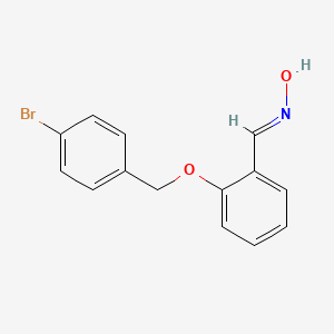 molecular formula C14H12BrNO2 B5590971 2-[(4-bromobenzyl)oxy]benzaldehyde oxime 