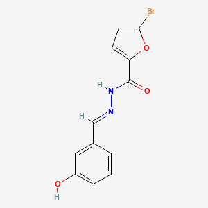 molecular formula C12H9BrN2O3 B5590984 5-bromo-N'-(3-hydroxybenzylidene)-2-furohydrazide 
