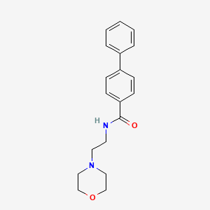 molecular formula C19H22N2O2 B5591001 N-[2-(4-吗啉基)乙基]-4-联苯羧酰胺 