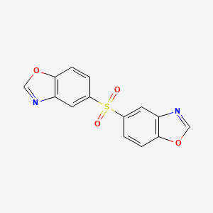 molecular formula C14H8N2O4S B5591008 5,5'-sulfonylbis-1,3-benzoxazole 