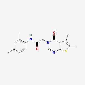 2-(5,6-dimethyl-4-oxothieno[2,3-d]pyrimidin-3(4H)-yl)-N-(2,4-dimethylphenyl)acetamide