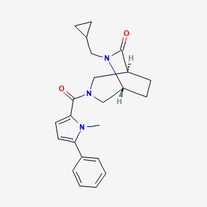 (1S*,5R*)-6-(cyclopropylmethyl)-3-[(1-methyl-5-phenyl-1H-pyrrol-2-yl)carbonyl]-3,6-diazabicyclo[3.2.2]nonan-7-one