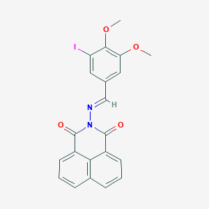 2-[(3-iodo-4,5-dimethoxybenzylidene)amino]-1H-benzo[de]isoquinoline-1,3(2H)-dione