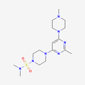 N,N-dimethyl-4-[2-methyl-6-(4-methyl-1-piperazinyl)-4-pyrimidinyl]-1-piperazinesulfonamide