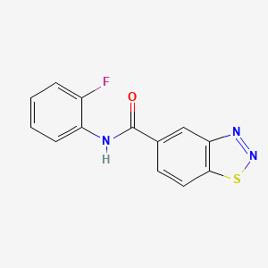 molecular formula C13H8FN3OS B5591169 N-(2-fluorophenyl)-1,2,3-benzothiadiazole-5-carboxamide 
