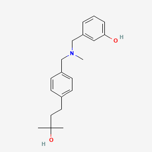 molecular formula C20H27NO2 B5591206 3-{[[4-(3-hydroxy-3-methylbutyl)benzyl](methyl)amino]methyl}phenol 