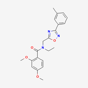 N-ethyl-2,4-dimethoxy-N-{[3-(3-methylphenyl)-1,2,4-oxadiazol-5-yl]methyl}benzamide
