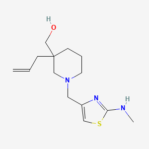 (3-allyl-1-{[2-(methylamino)-1,3-thiazol-4-yl]methyl}piperidin-3-yl)methanol