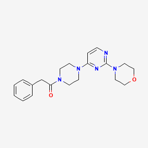 4-{4-[4-(phenylacetyl)-1-piperazinyl]-2-pyrimidinyl}morpholine