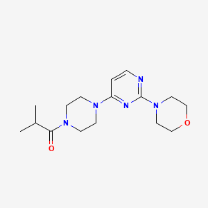 molecular formula C16H25N5O2 B5591391 4-[4-(4-isobutyryl-1-piperazinyl)-2-pyrimidinyl]morpholine 