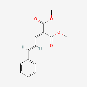 molecular formula C14H14O4 B5591397 dimethyl (3-phenyl-2-propen-1-ylidene)malonate CAS No. 37755-22-9