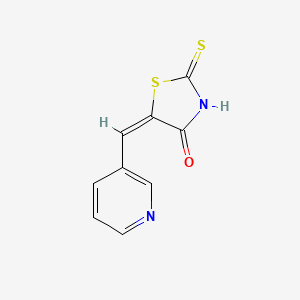 molecular formula C9H6N2OS2 B5591443 5-(3-pyridinylmethylene)-2-thioxo-1,3-thiazolidin-4-one 