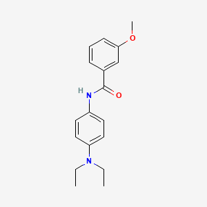 molecular formula C18H22N2O2 B5591477 N-[4-(diethylamino)phenyl]-3-methoxybenzamide 