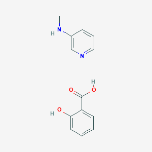 molecular formula C13H14N2O3 B055915 3-(Methylamino)pyridyl salicylate CAS No. 117525-87-8