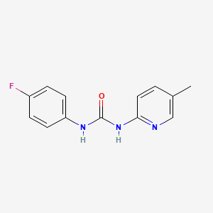 N-(4-fluorophenyl)-N'-(5-methyl-2-pyridinyl)urea