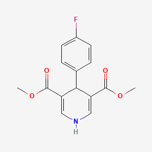 molecular formula C15H14FNO4 B5591561 4-(4-氟苯基)-1,4-二氢-3,5-吡啶二甲酸二甲酯 
