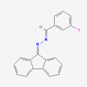 molecular formula C20H13IN2 B5591565 3-iodobenzaldehyde 9H-fluoren-9-ylidenehydrazone 