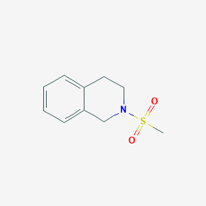 molecular formula C10H13NO2S B5591593 2-(methylsulfonyl)-1,2,3,4-tetrahydroisoquinoline 